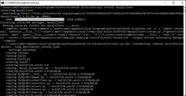 如何使用 pip 安装 Python MySQLdb 模块?