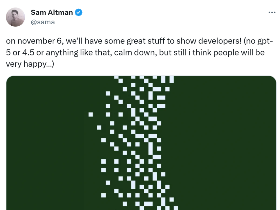 无GPT-5或4.5,两月后OpenAI首届开发者大会要发的新东西,引热猜