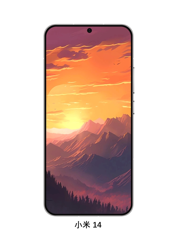 小米14渲染图曝光:极致窄边框设计引发瞩目