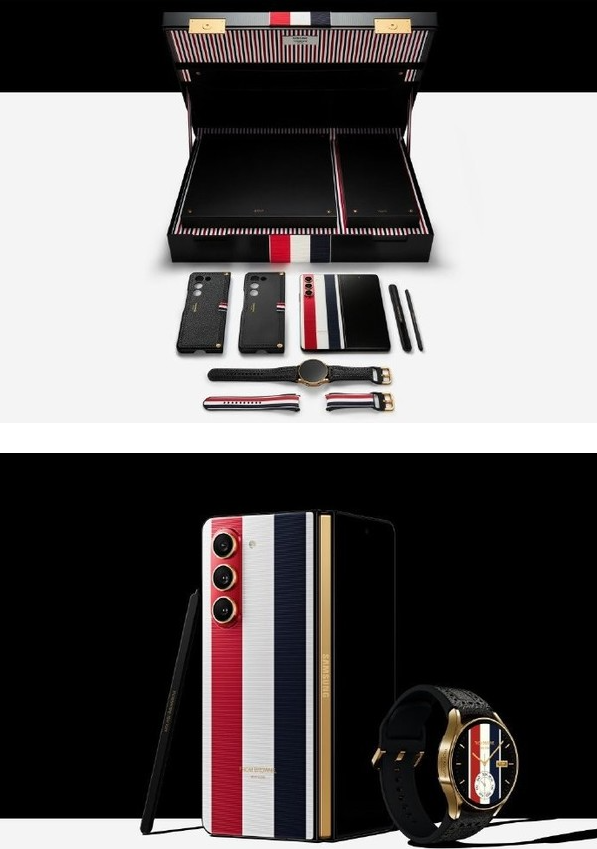 三星联名手机走向时尚 Thom Browne版外观首次曝光