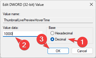 修复：Windows 11 上任务栏缩略图预览消失速度过快