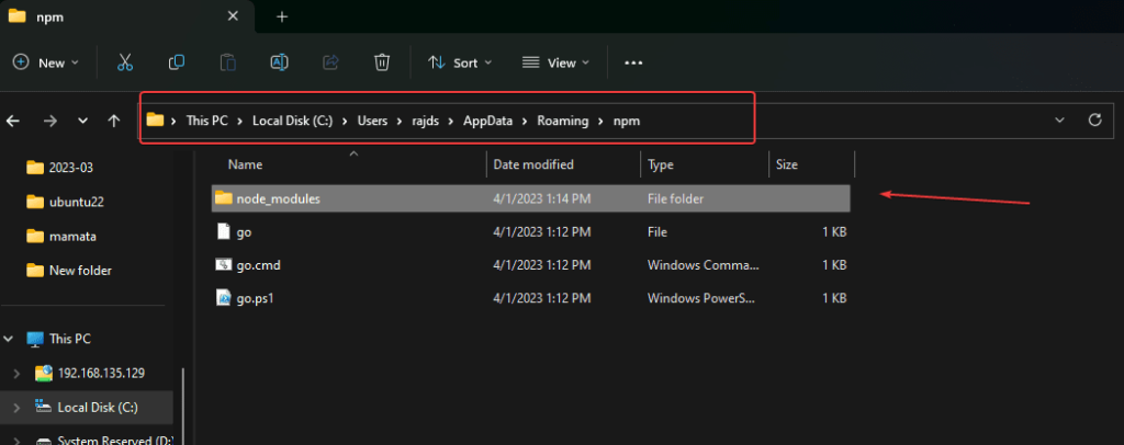 Windows 10 中 npm 软件包的默认安装位置在哪里?