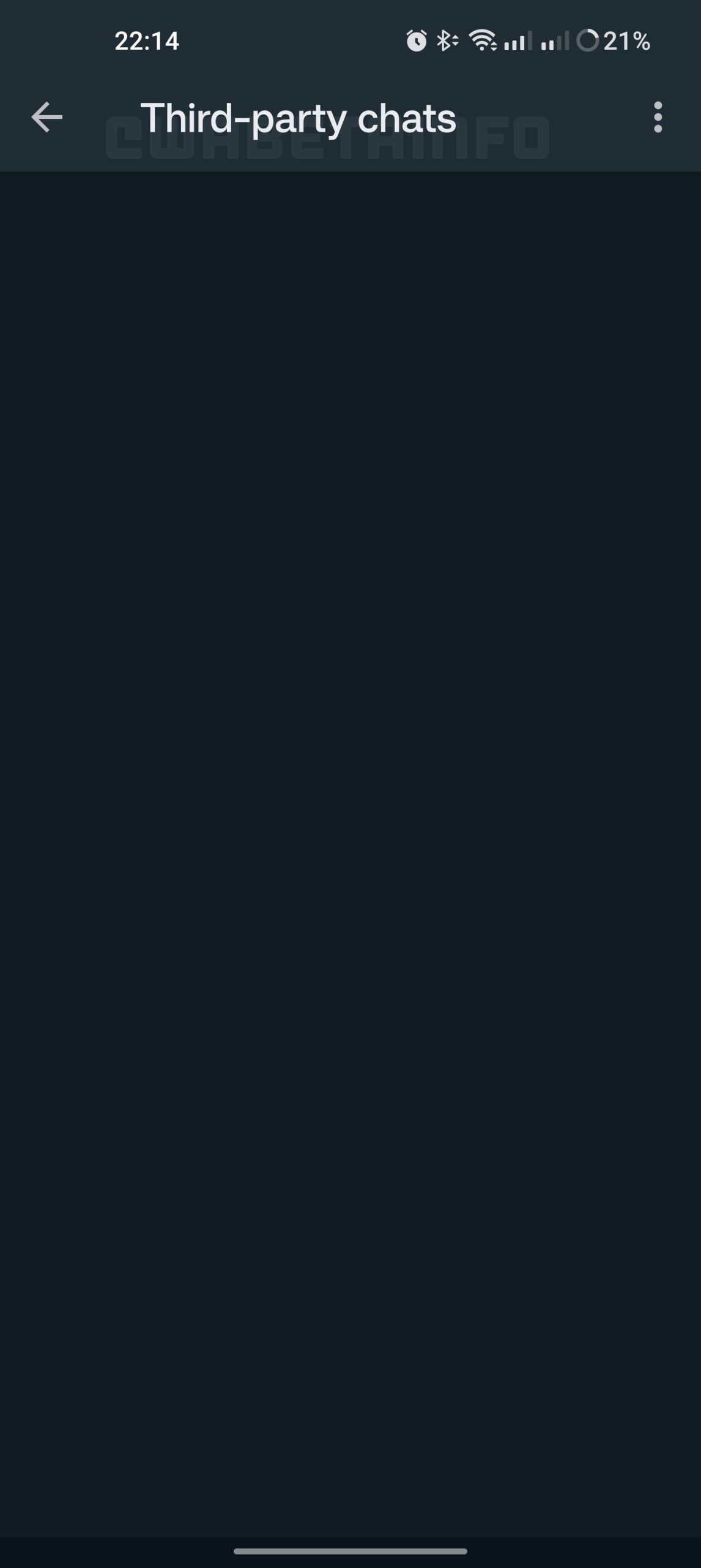 安卓 WhatsApp 测试版上线“第三方聊天”页面，旨在遵守欧盟新规