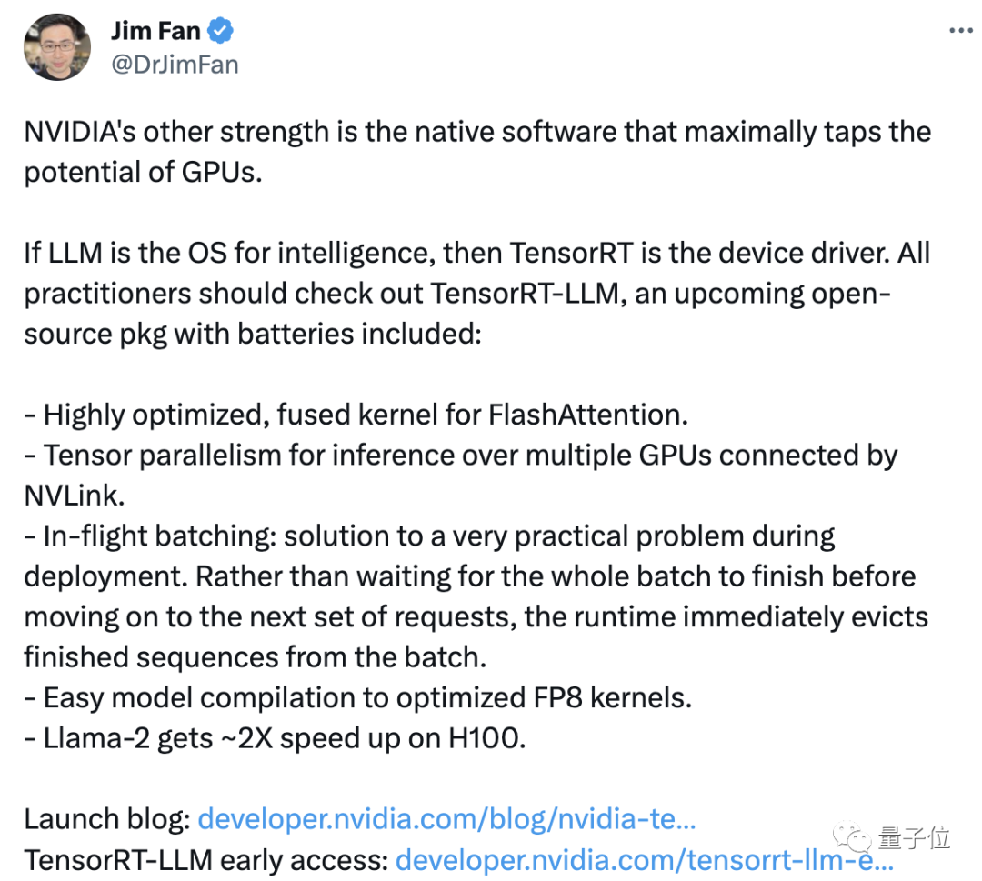 老黄给H100“打鸡血”:英伟达推出大模型加速包,Llama2推理速度翻倍