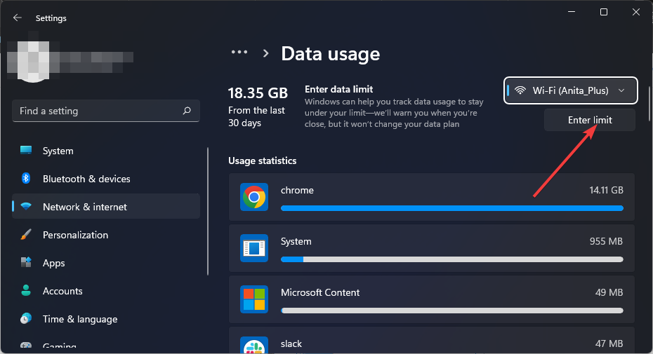 如何控制或停止 Windows 11 上系统使用过多的数据?