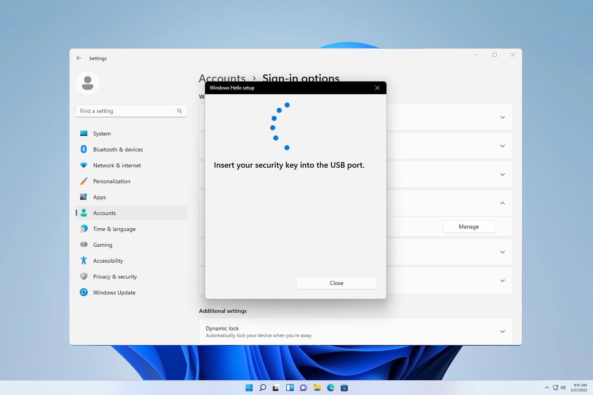 如何在 Windows 11 上创建和设置 USB 安全密钥