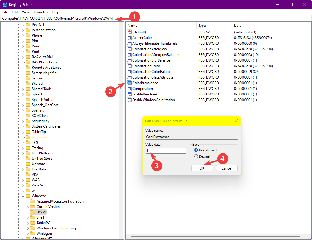 如何在 Windows 11 上更改标题栏颜色?