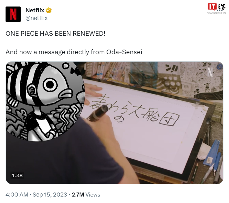 Netflix 宣布续订《海贼王》真人剧集第二季