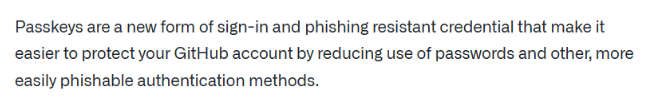 GitHub推出Passkey服务,提升账户安全