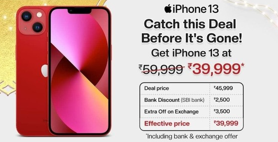 iPhone 13在印度大卖 原价5300元的手机如今只需39999卢比