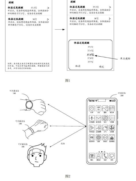 华为最新专利:可穿戴设备体温监测技术引领创新