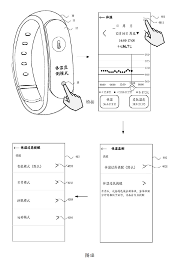 华为最新专利:可穿戴设备体温监测技术引领创新