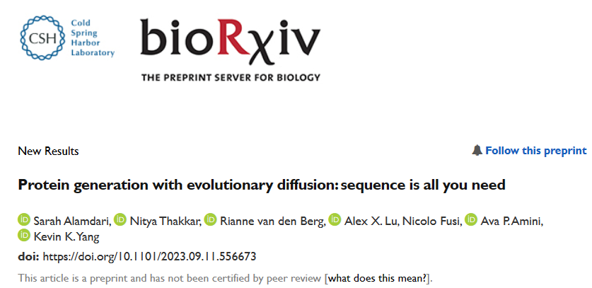 进化扩散驱动下的蛋白质生成:微软发布开源AI框架EvoDiff
