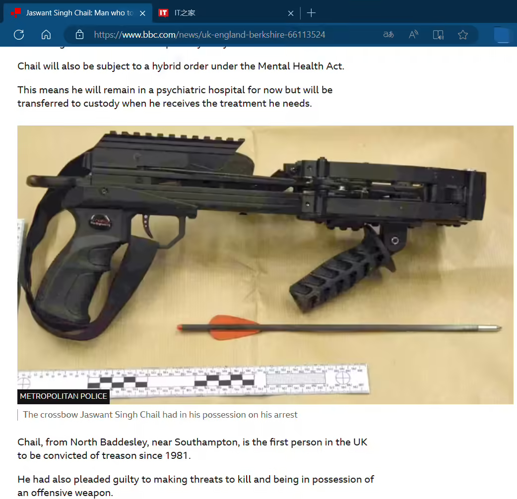 AI 女友操纵男子刺杀英国女王,男子被判九年监禁