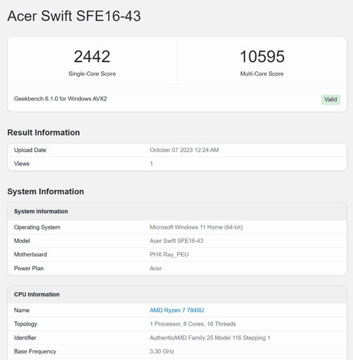 宏碁传奇Edge 16评测：内置Ryzen AI引擎的锐龙7 7840U的性能考察
