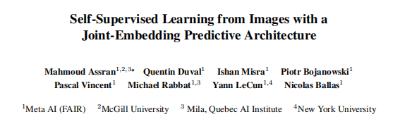 【论文解读】基于图的自监督学习联合嵌入预测架构