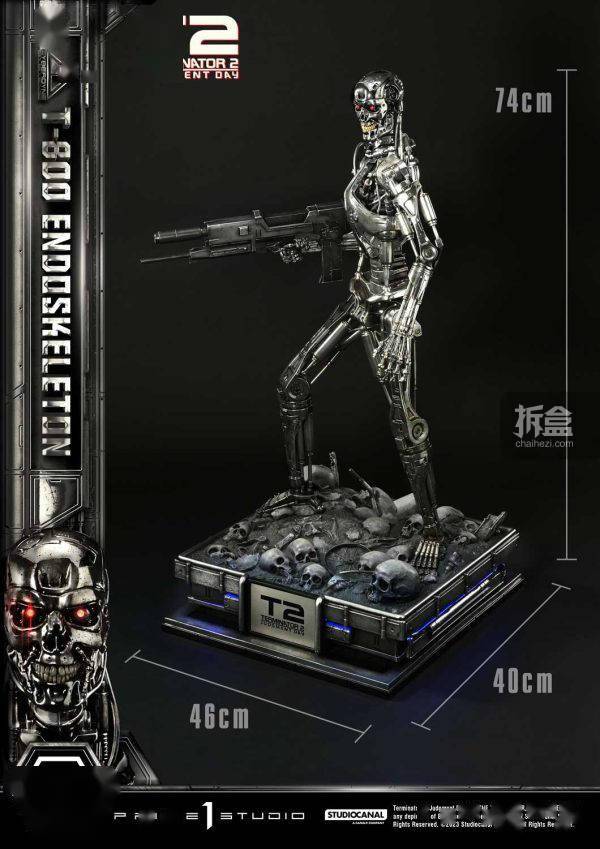 PRIME 1 STUDIO 终结者2 T800骨骼机器人 1/3电影雕像