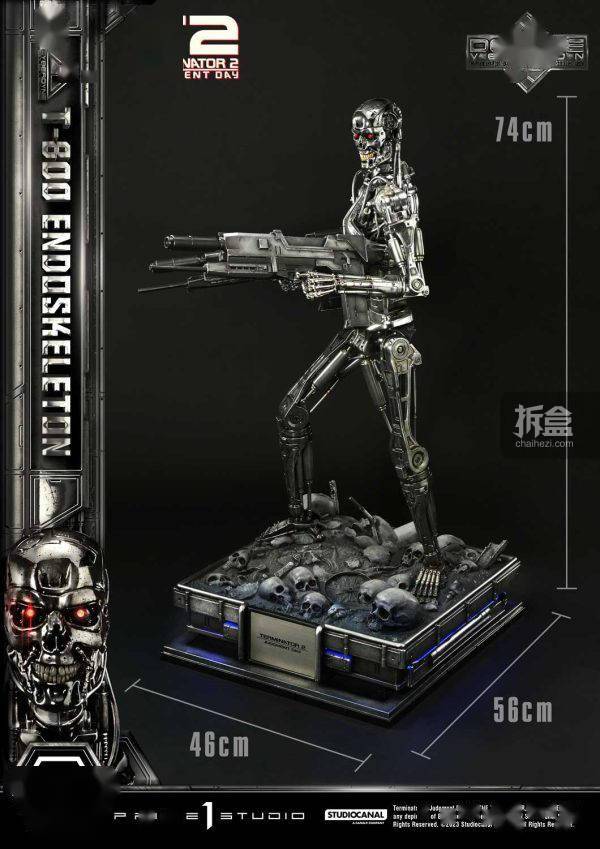 PRIME 1 STUDIO 终结者2 T800骨骼机器人 1/3电影雕像