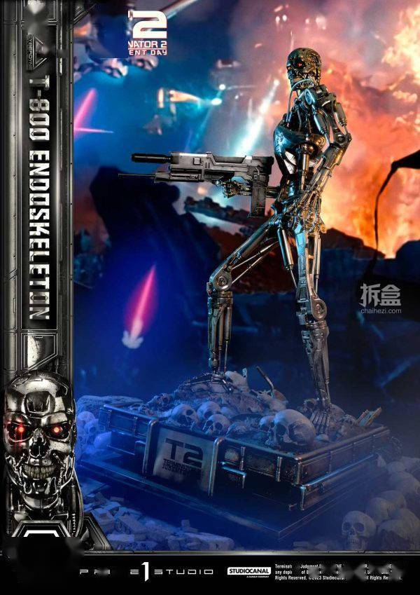 PRIME 1 STUDIO 终结者2 T800骨骼机器人 1/3电影雕像