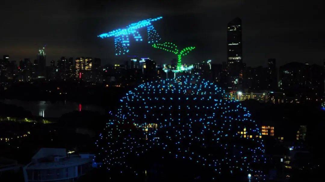 庆祝世界粮食日，大疆无人机灯光秀全球首秀！