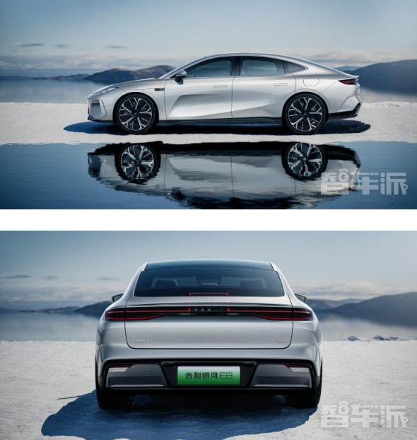 吉利银河E8全球首次亮相：一体式发光前脸揭示外观内饰之美