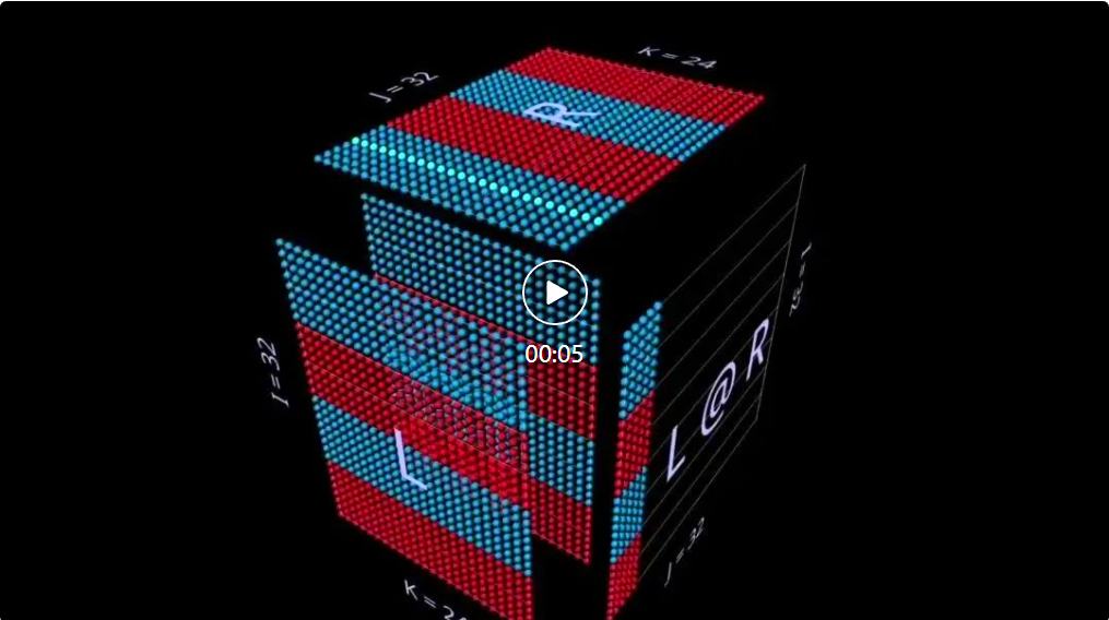 以3D视角洞悉矩阵乘法,这就是AI思考的样子