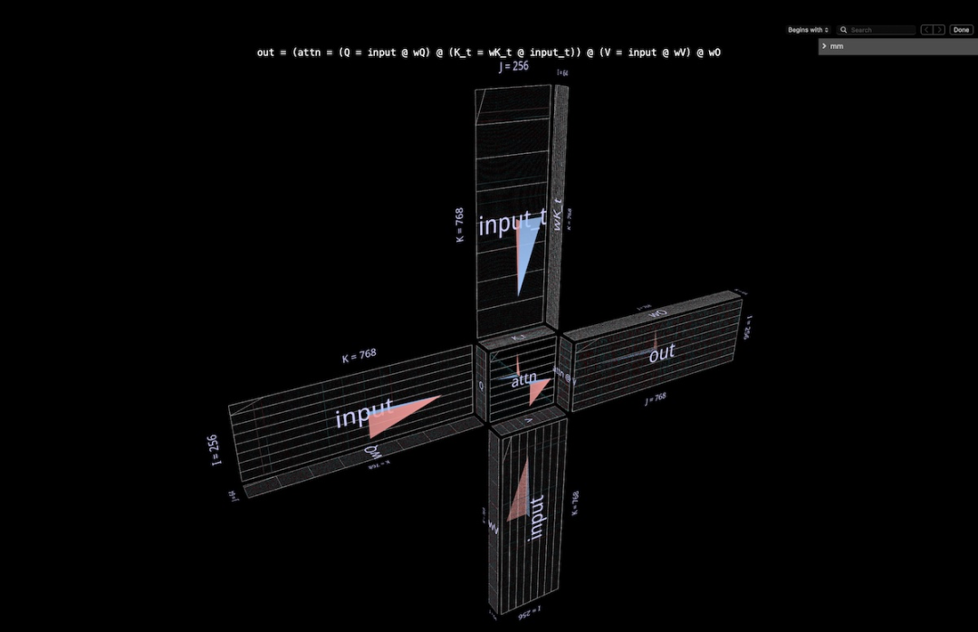 以3D视角洞悉矩阵乘法,这就是AI思考的样子