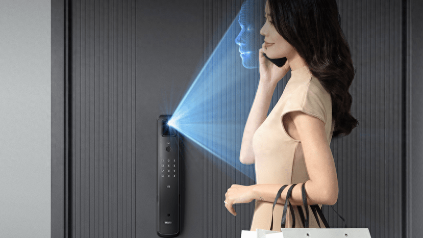 手掌即身份认证!海尔AI掌静脉视屏锁发布