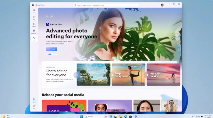 Windows 11 微软应用商店启动速度大幅提升,仅需2秒完成启动