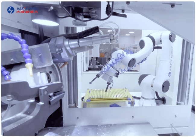 整体效率提升350%,大族协作机器人赋能超硬刀具磨床自动上下料