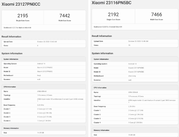 小米14 Pro现身跑分网站：配备 16GB RAM，单核得分高达2192