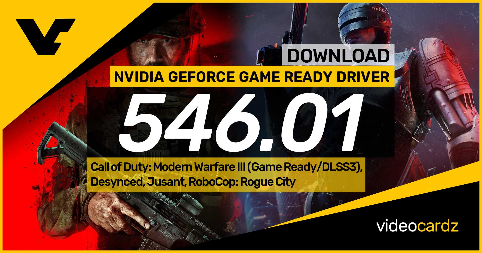 英伟达发布 546.01 WHQL 图形驱动，支持《使命召唤：现代战争 3》游戏