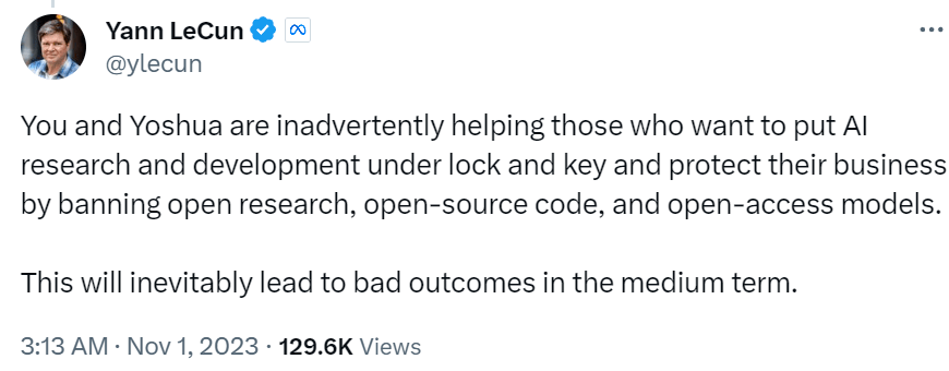 大佬们为美国新发布的AI监管令争执不休，引发了人类灭绝级的争议