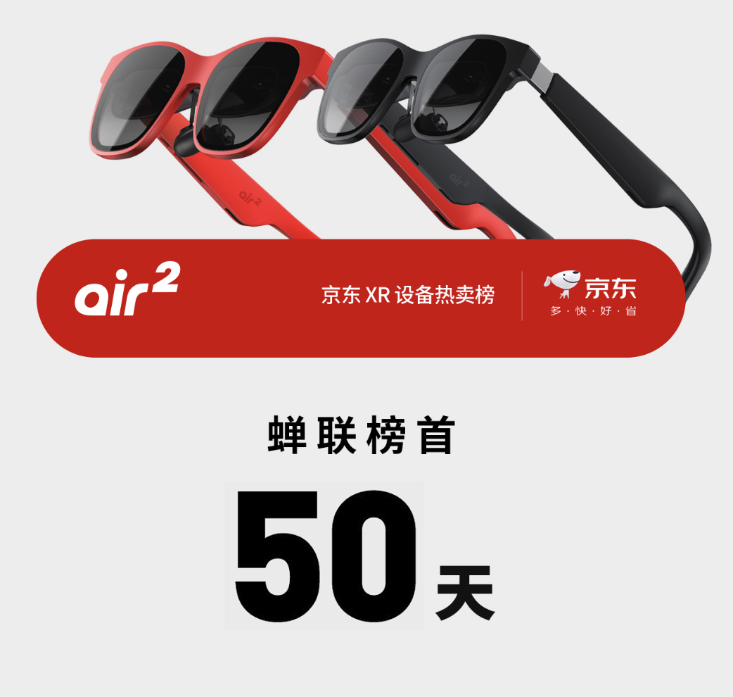 双 11 开门红赢疯了!XREAL 拿下多平台冠军:好产品硬实力就是秘诀
