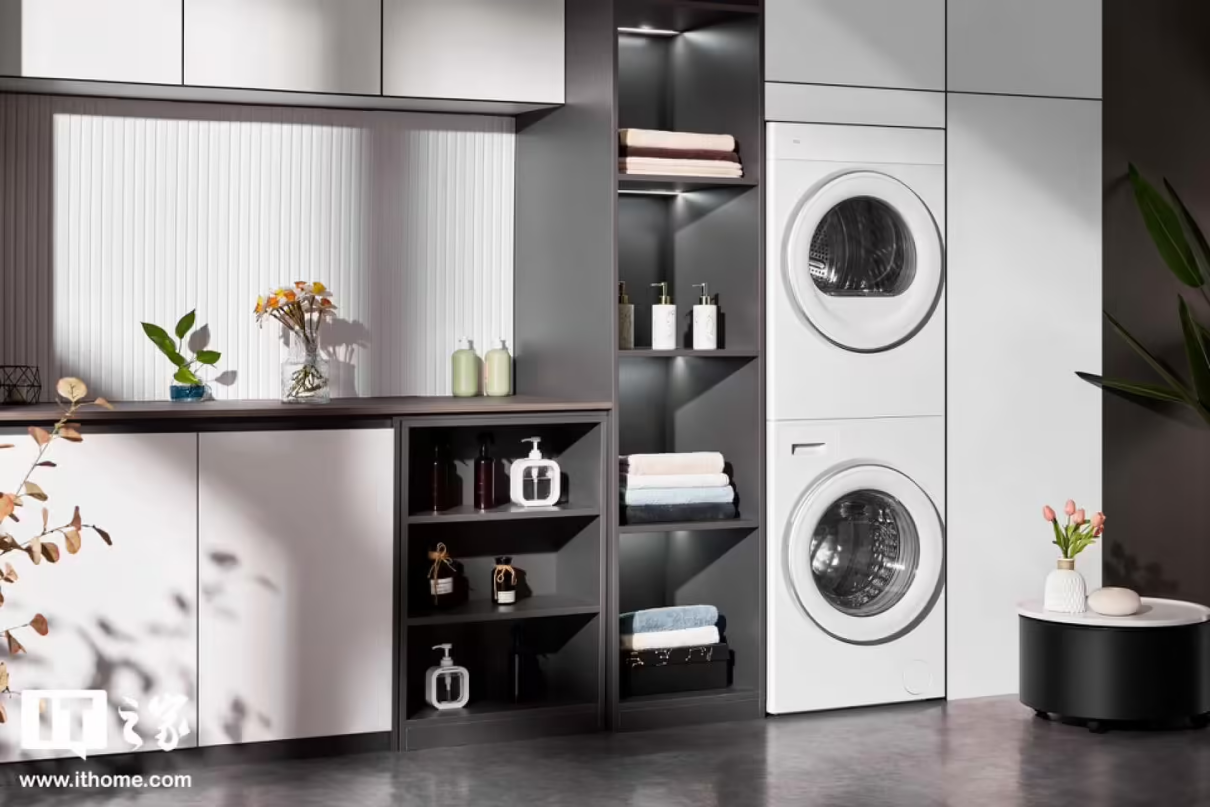 双十一必入:TCL 双子舱洗烘护集成机 T10 + 薄嵌冰箱 T9,小巧强大,空间利用极高