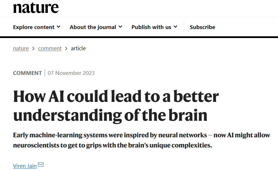 谷歌科学家 Nature 评论:人工智能如何更好地理解大脑
