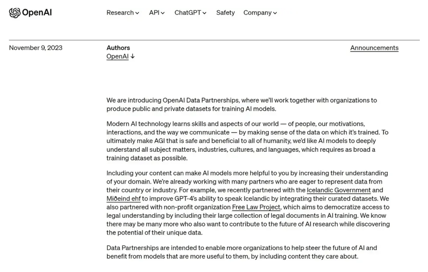 马斯克计划推出Grok平台；OpenAI致力于构建「安全」AI训练数据集；腾讯将代理Meta VR