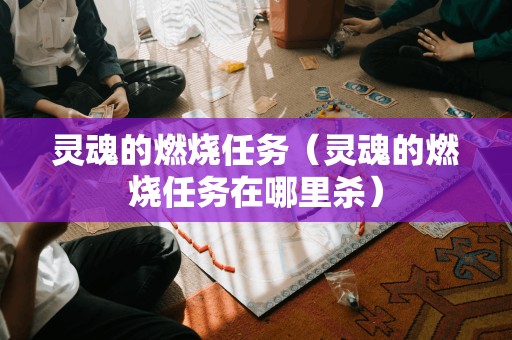 灵魂的燃烧任务（灵魂的燃烧任务在哪里杀）