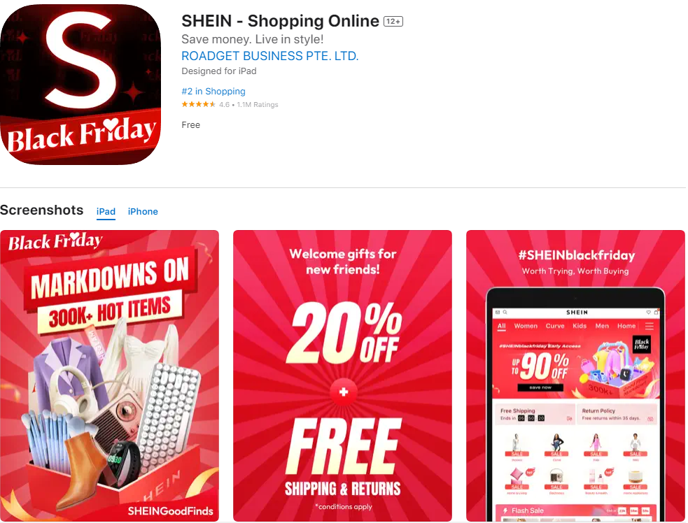 中国电商 Temu 和 SHEIN 在美国的用户数接近亚马逊 90%，海外增长迅速