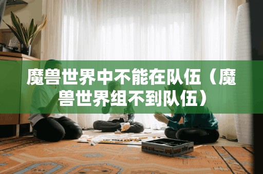 魔兽世界中不能在队伍（魔兽世界组不到队伍）