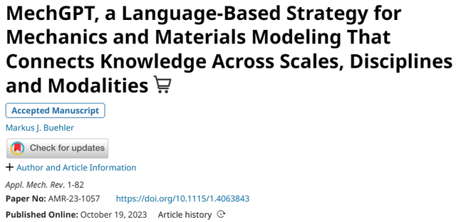 可跨学科理解、多尺度建模，MIT LAMM发布微调的大语言模型 MechGPT