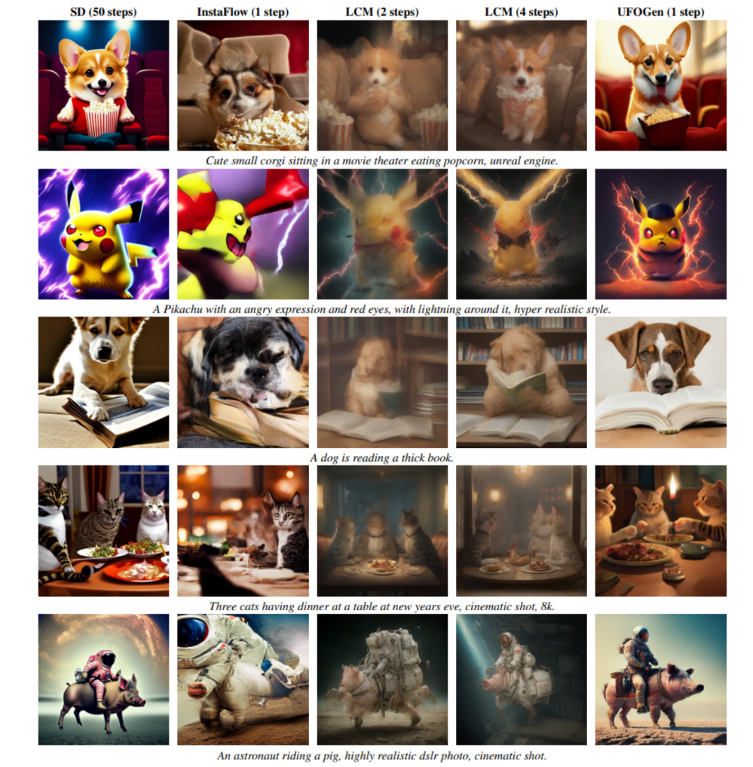 实现高质量图像生成的新一步：谷歌UFOGen极速采样方法