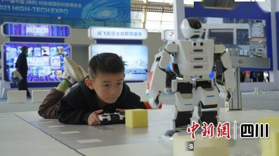 机器人扎堆“炫技” 首届川渝科普大会科普展“亮点满满”