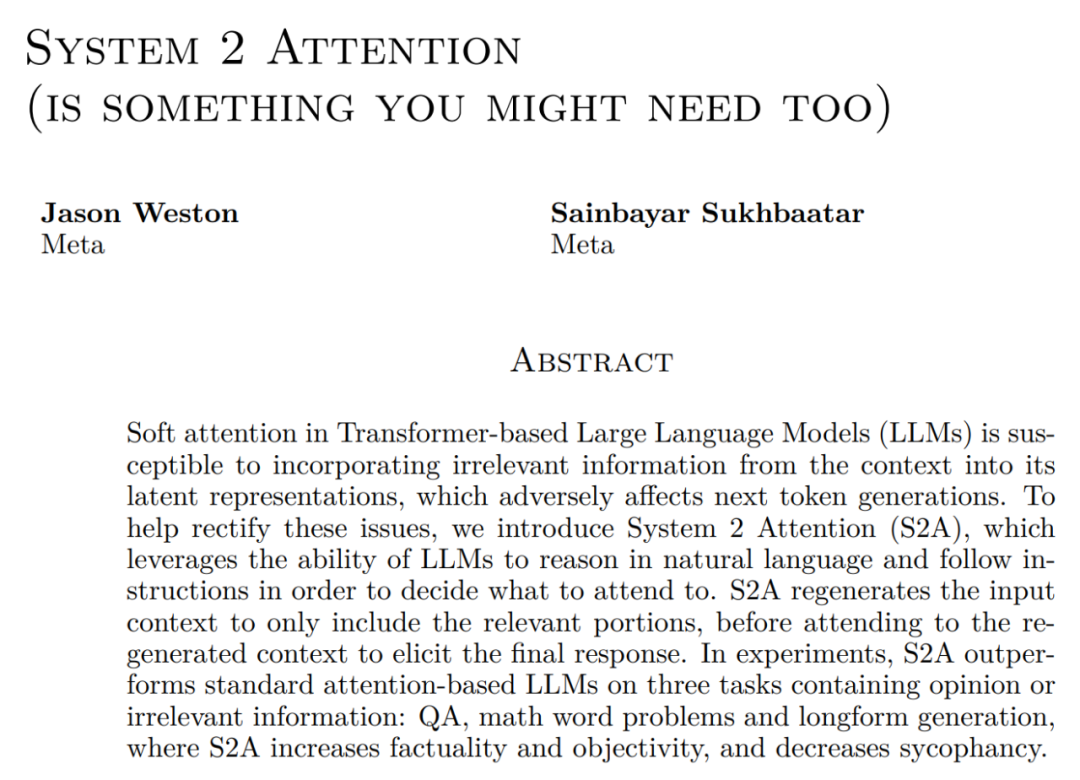 新标题：Meta改进Transformer架构：强化推理能力的新注意力机制