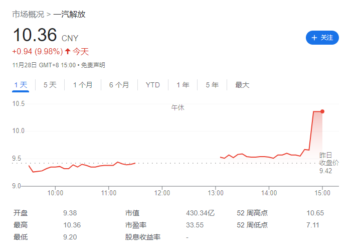 华为余承东敦促一汽集团加入新公司，向“四界”发出邀请