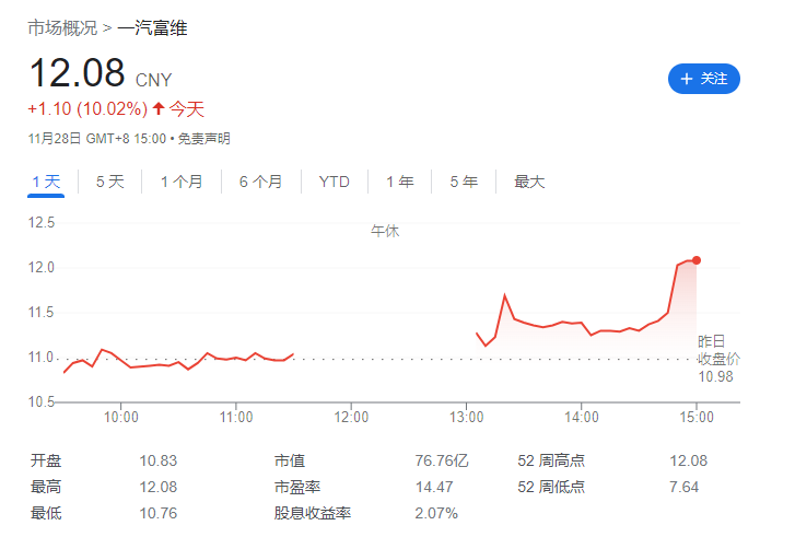 华为余承东敦促一汽集团加入新公司，向“四界”发出邀请