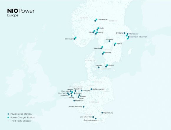 蔚来加速全球布局：新增中心、服务站点和电动充电设施