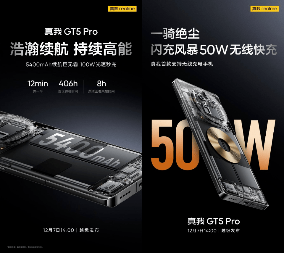 全面AI进化,出厂首发预装realme UI5.0 真我GT5 Pro预热信息汇总