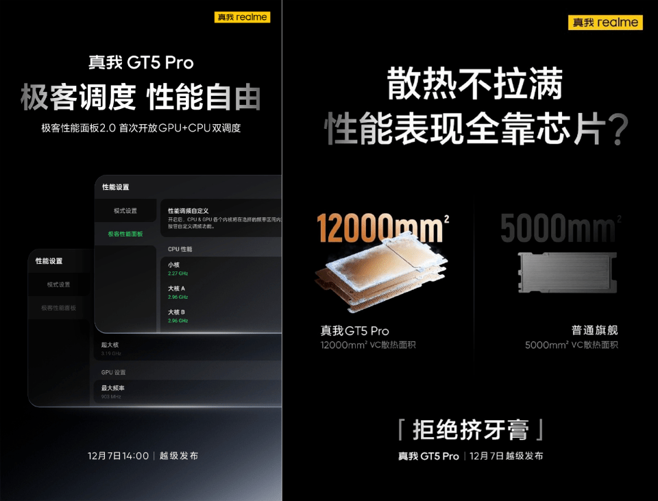 全面AI进化,出厂首发预装realme UI5.0 真我GT5 Pro预热信息汇总