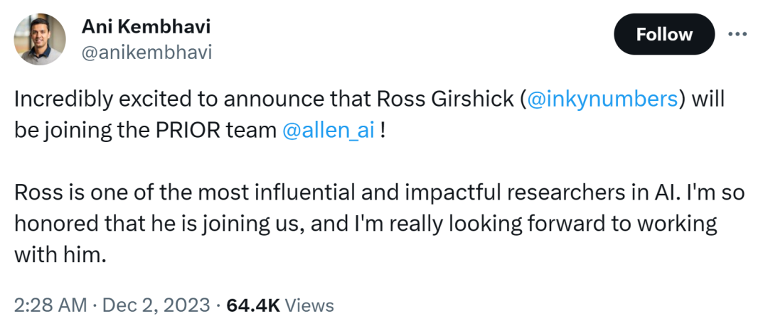 R-CNN作者Ross Girshick离职,何恺明、谢赛宁回归学界,Meta CV走出了多少大神